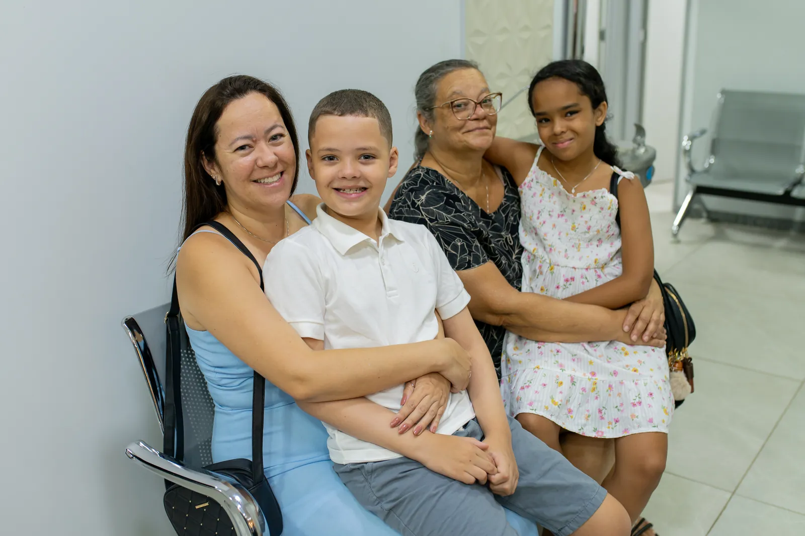 Família acolhida na Clínica Nascente